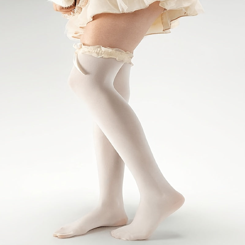 1 pair bow lace knee socks perfect retro y2k