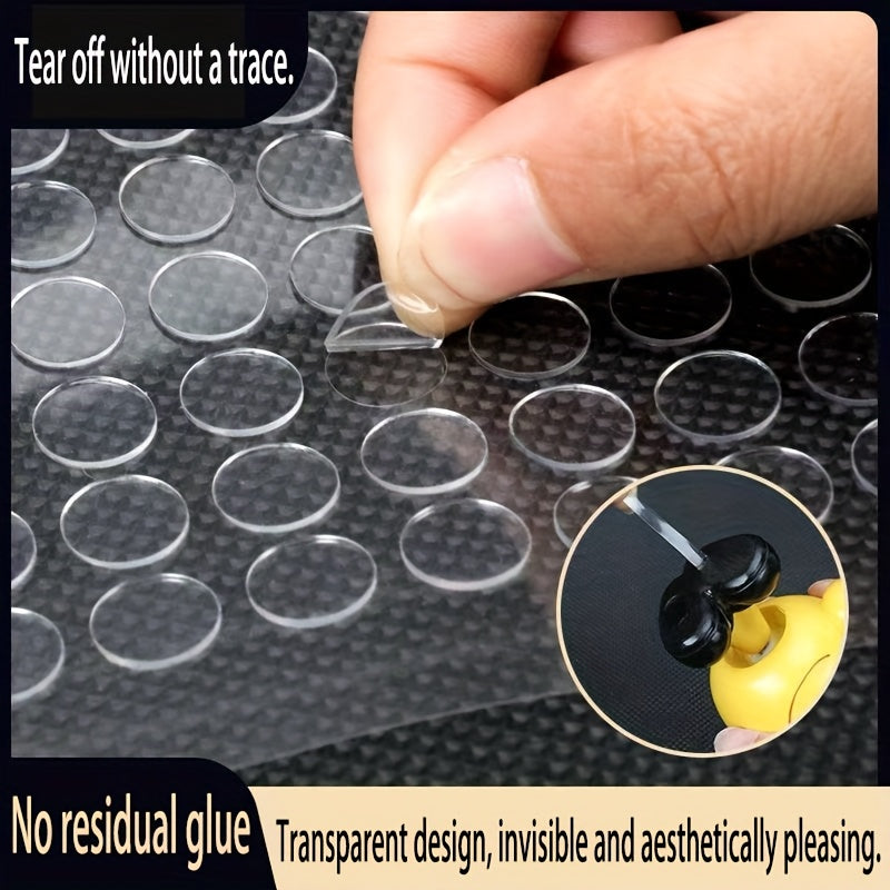 transparent double sided dots removable sticky