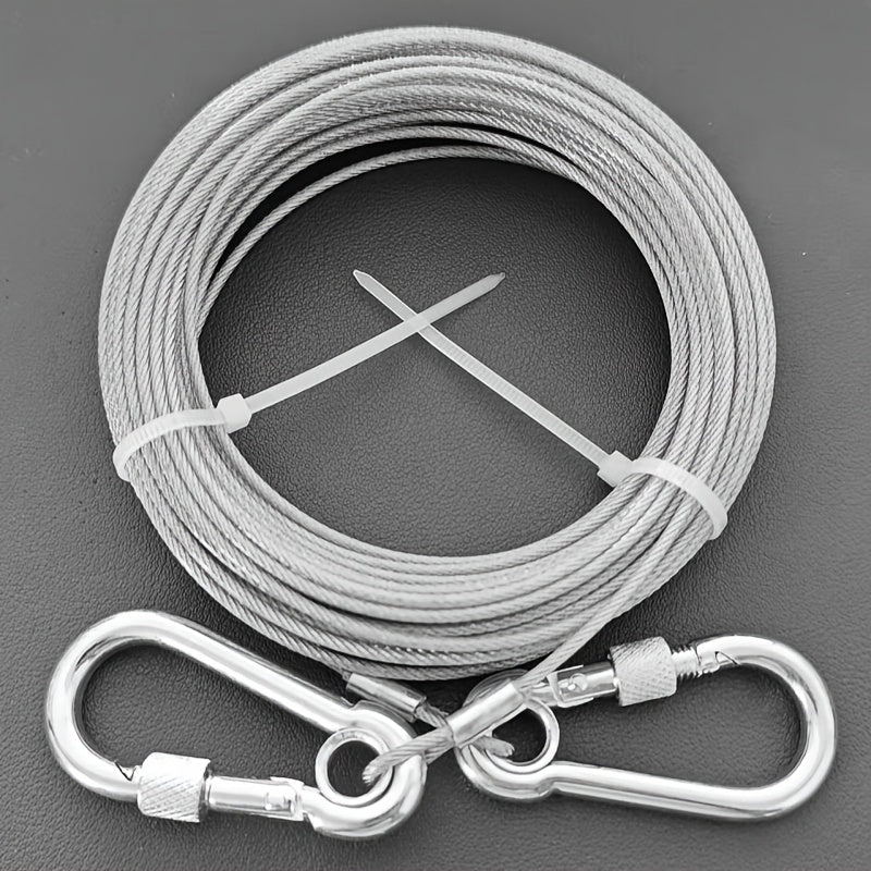 stainless leash features reflective rust proof