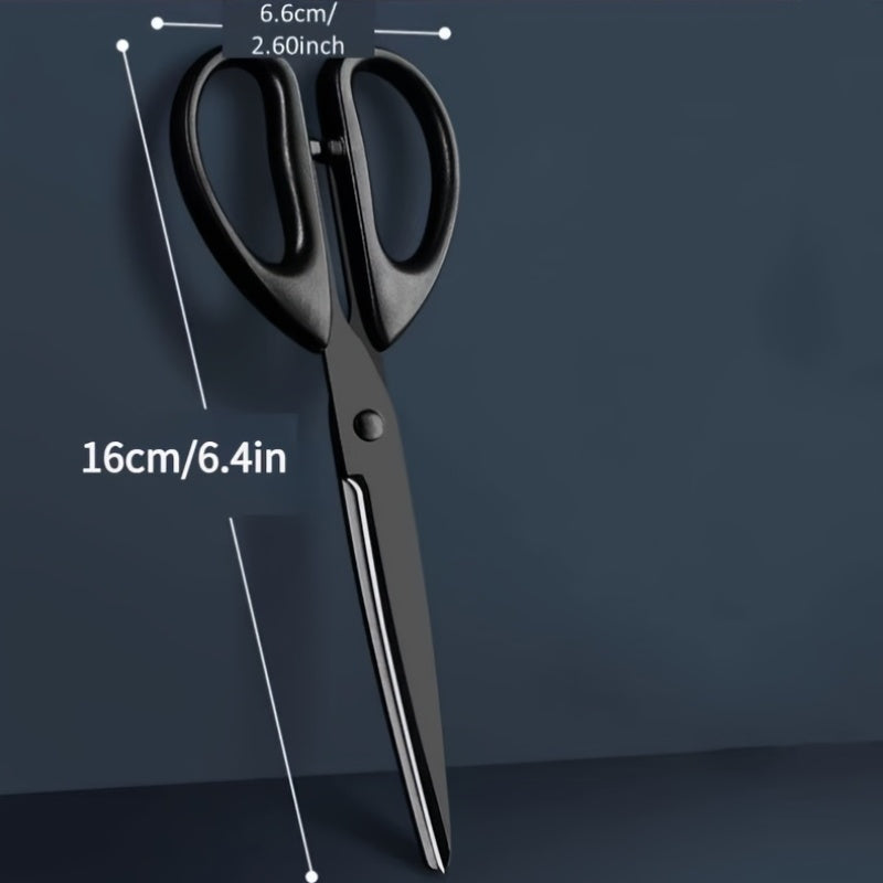 2 black rust proof metal scissors sharp comfortable