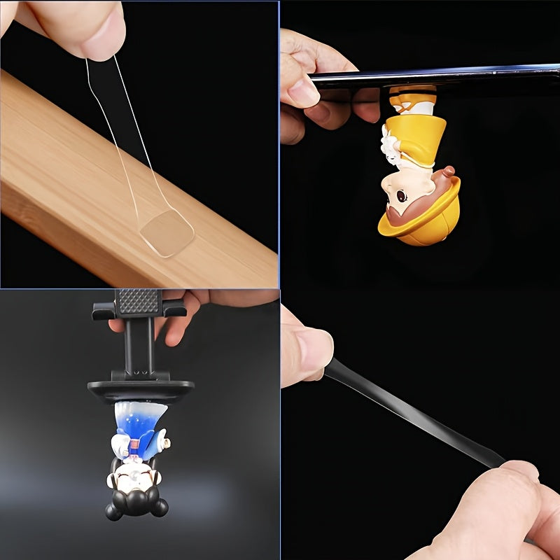 transparent double sided dots removable sticky