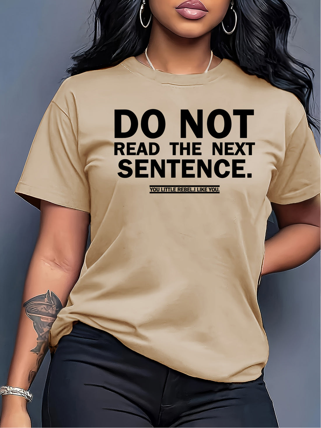 short sleeved womens shirt not read next sentence