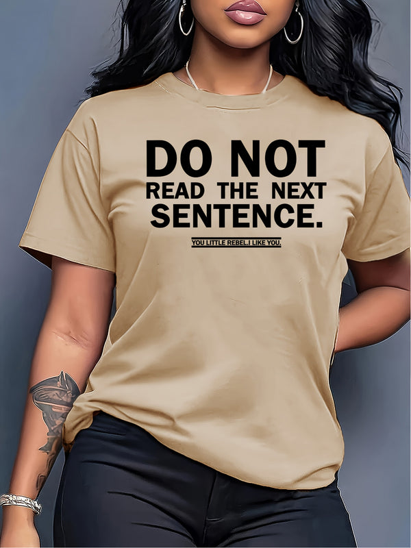 short sleeved womens shirt not read next sentence