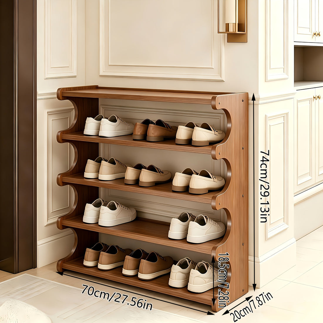 bamboo shoe rack space saving shoe rack