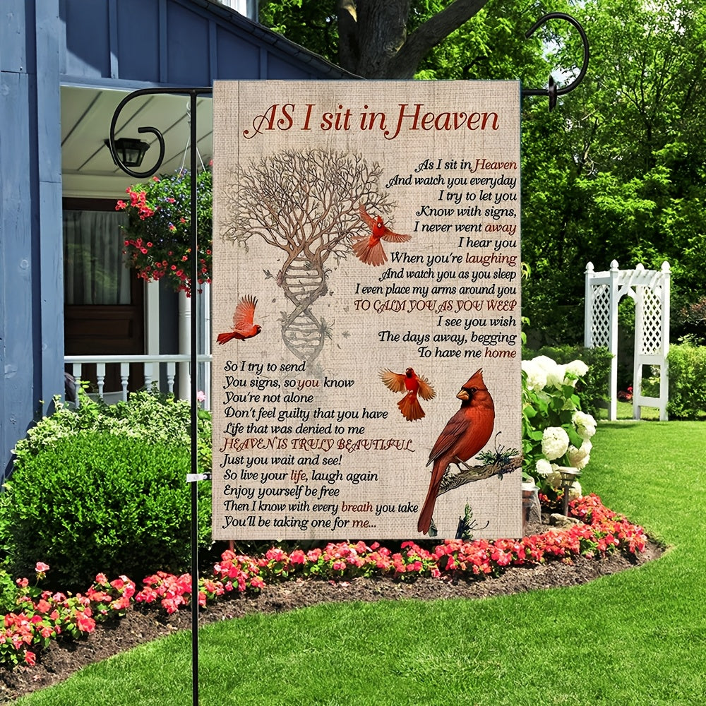 1pc memorial garden flag rest in heaven a