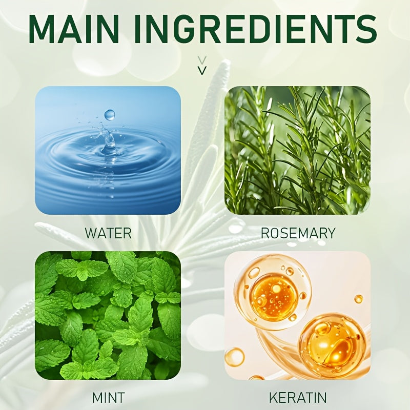 healthy scalp volume natural rosemary peppermint