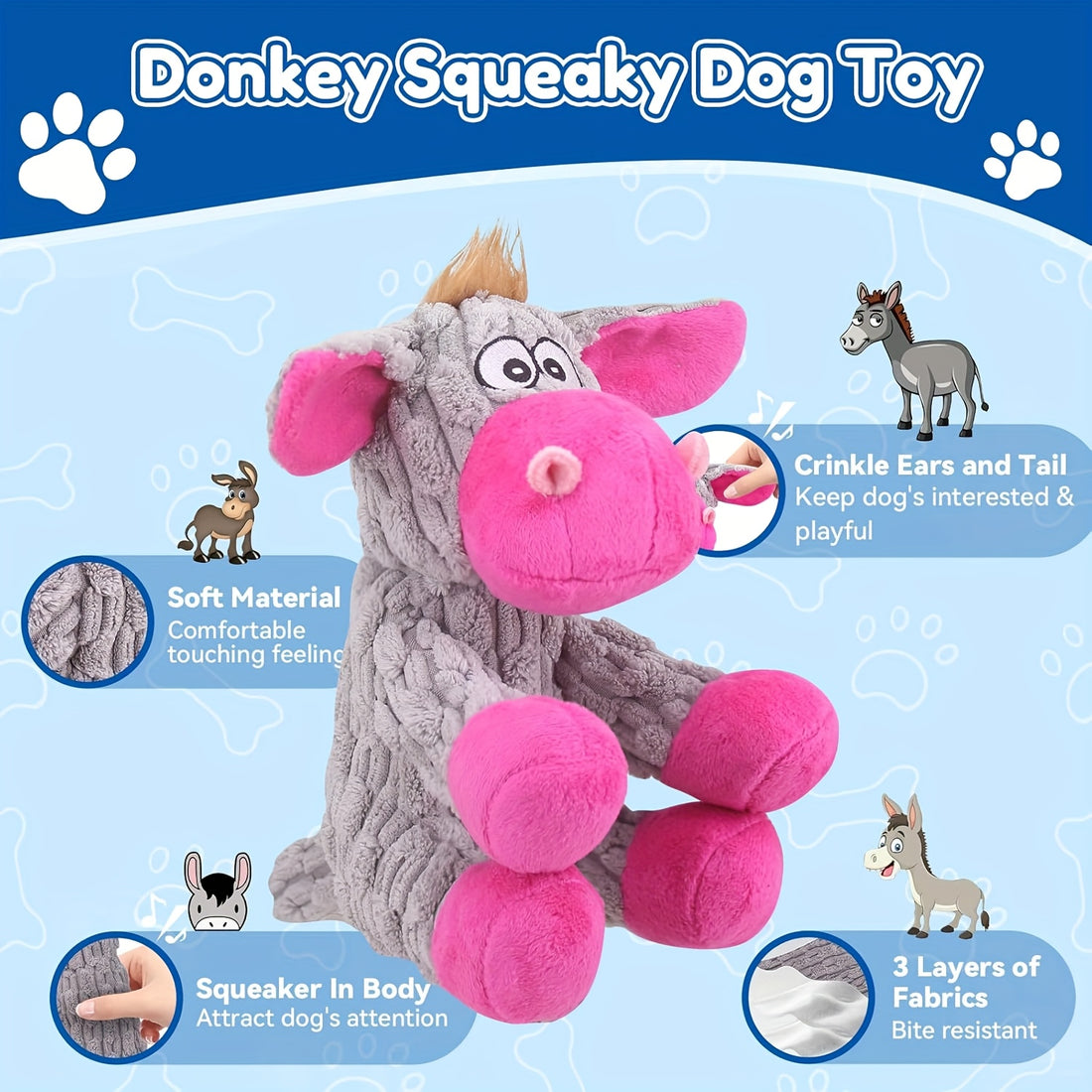 pink toys dogs shaped supplies temu