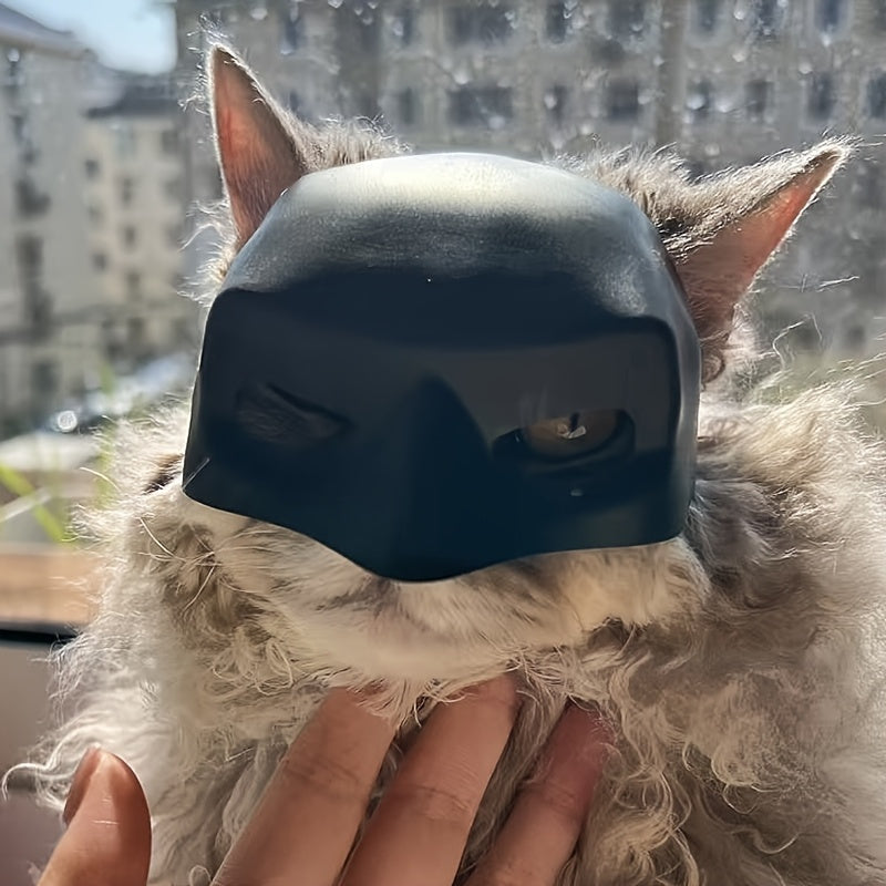 prank funny white styling pet cat photo mask