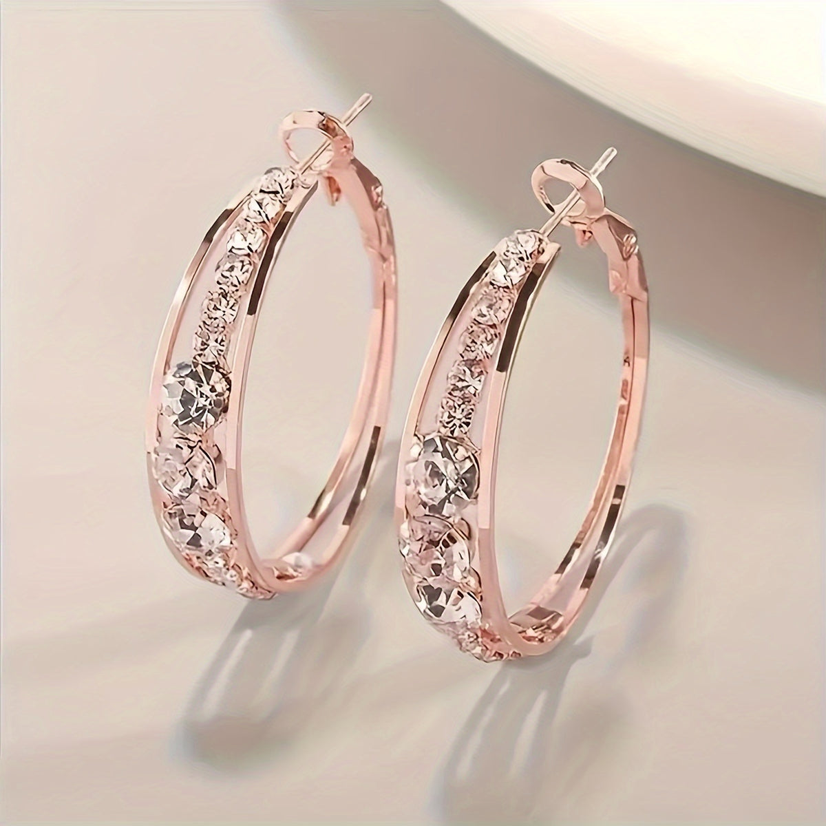 elegant hollow round womens earrings minimalist fashionable