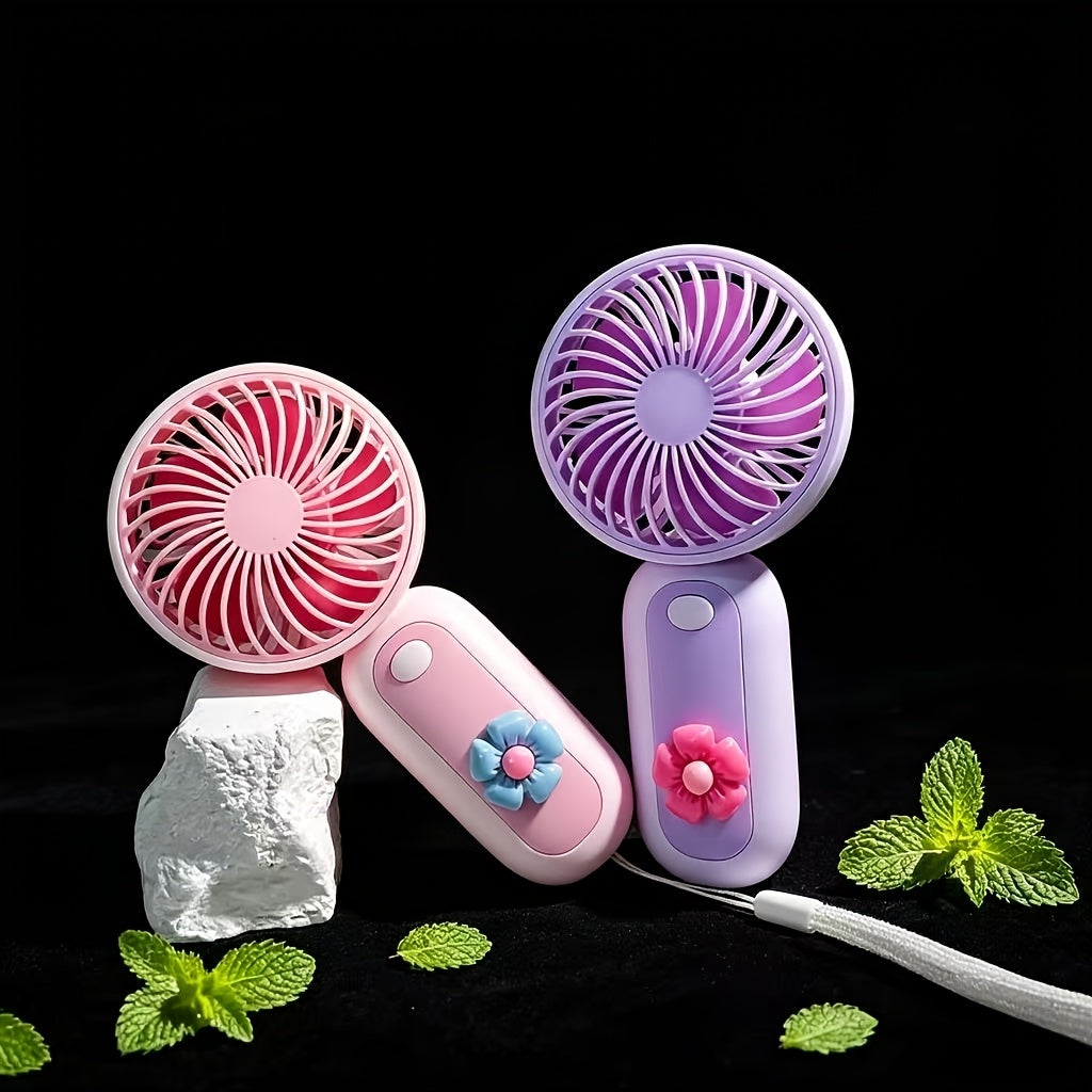 handheld fan suitable women girls portable pocket fan