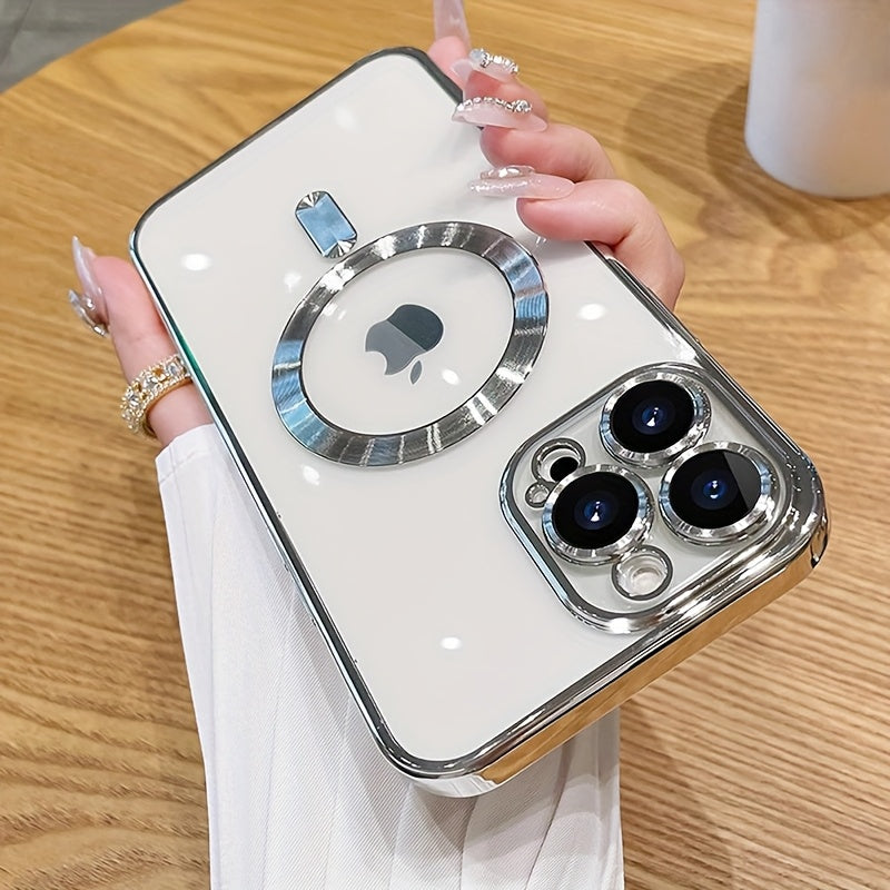 magnetic   thin phone case plating full camera protection