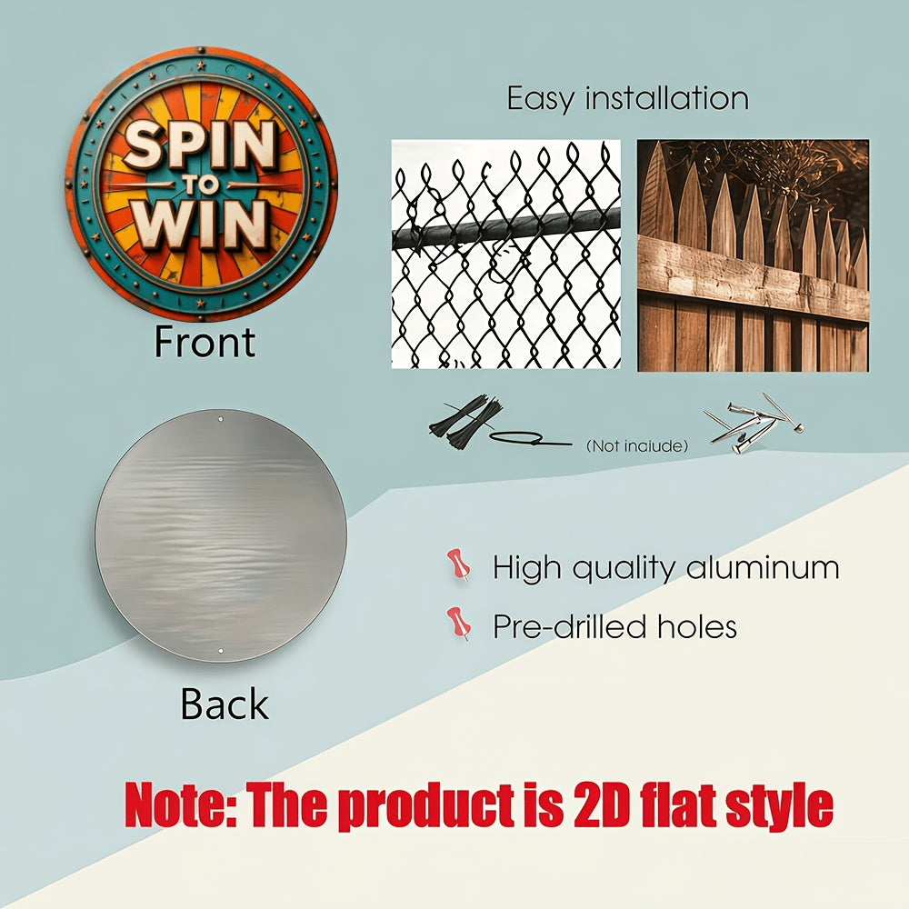 2d flat vintage holiday decoration spin win