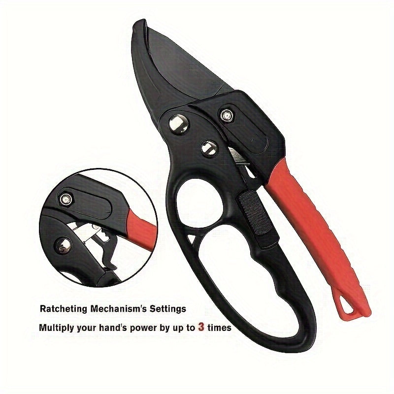 1pc professional ratchet anvil pruning shears segmented