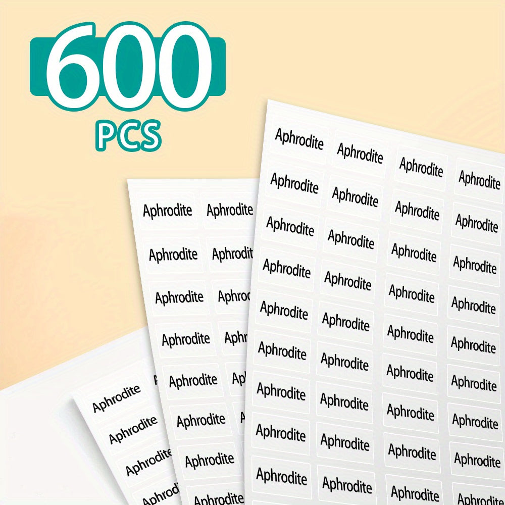 customized name sticker solid color label stationery books