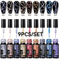 9pcs set reflective   gel nail polish