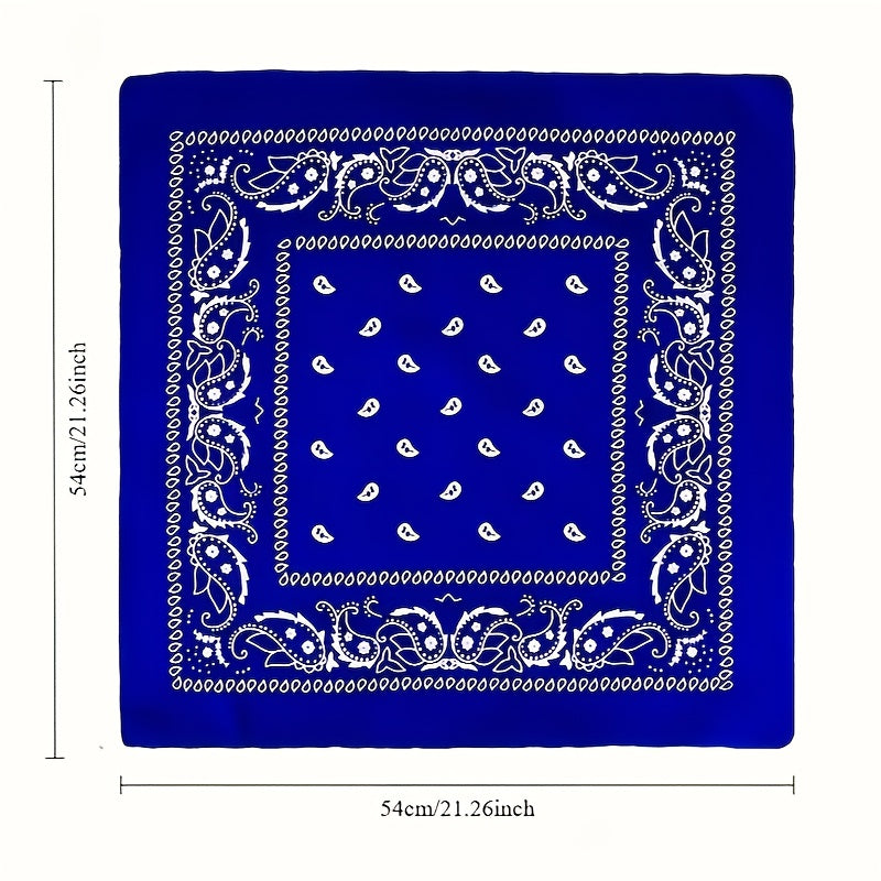 12pcs unisex square scarves pashmina print hip hop street