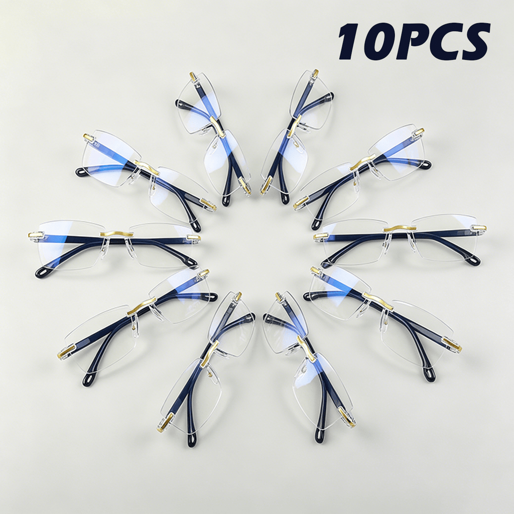 value 10pcs set   glasses luxury diamond cut