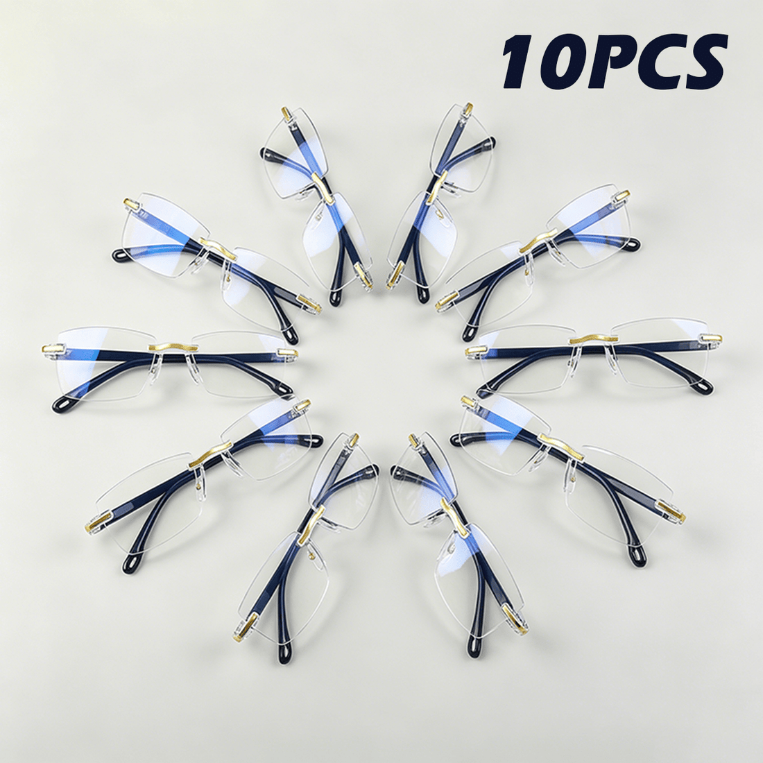 value 10pcs set   glasses luxury diamond cut