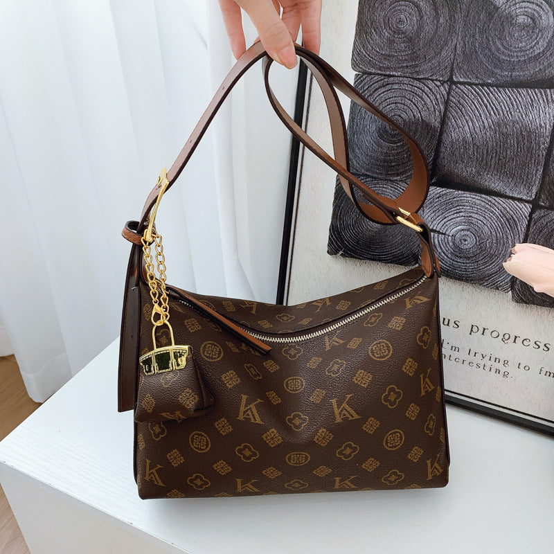 large capacity commuter tote bag new stylish retro underarm