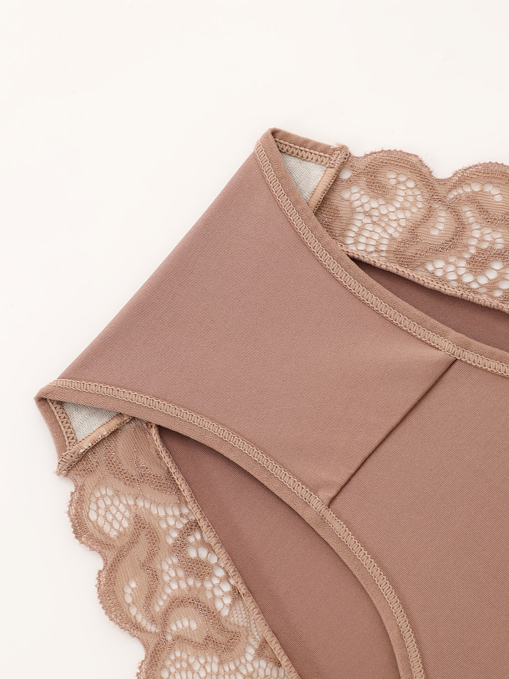 5pcs womens high waisted tummy control briefs elegant lace