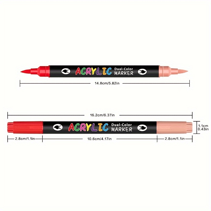 24 48 72 144 240 colors dual tip acrylic marker set double