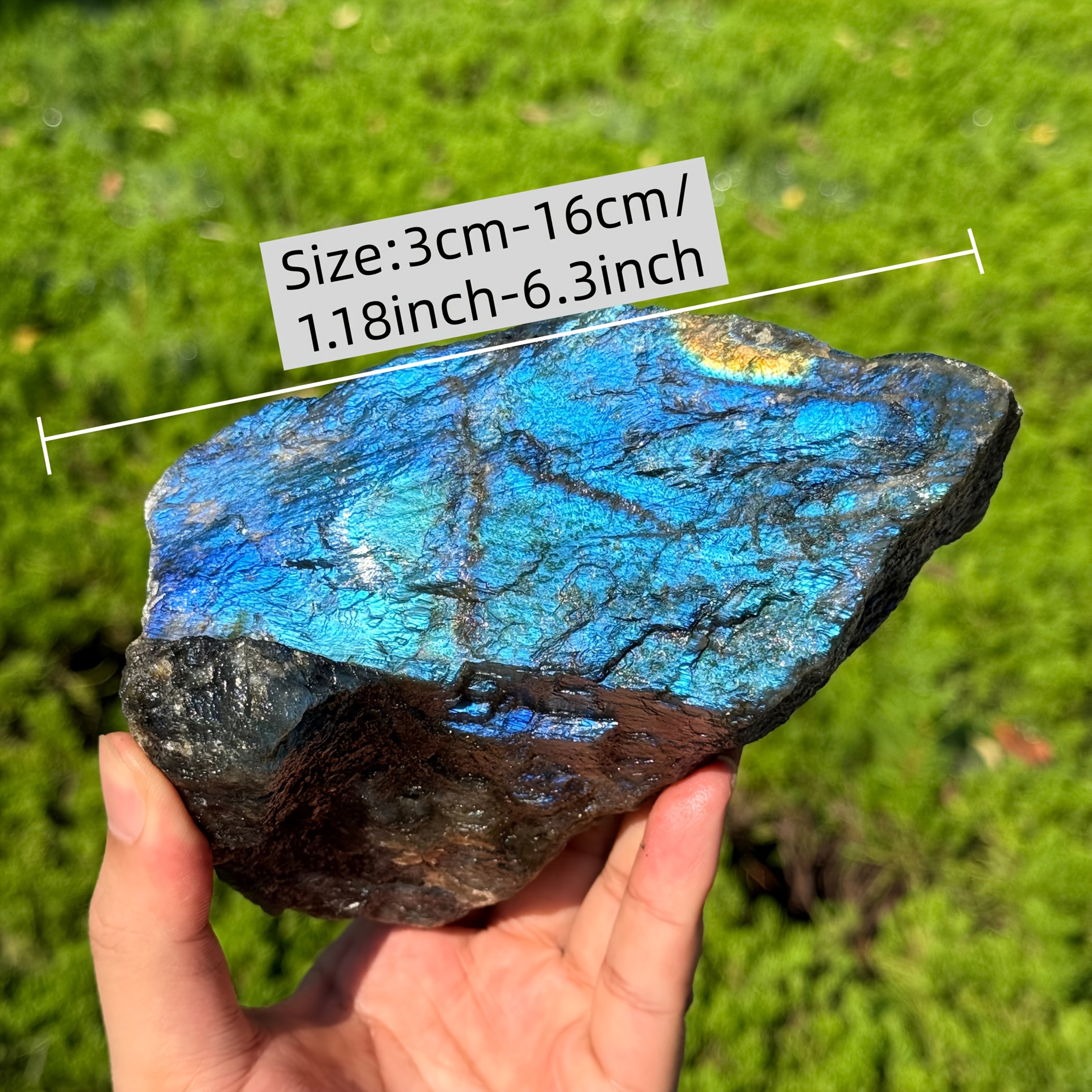 1pc random large   stone labradorite loose gemstones