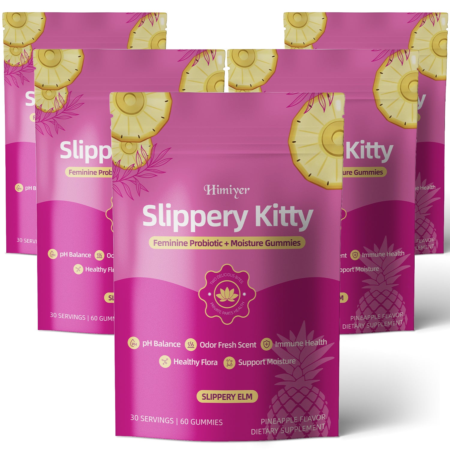 2026 new womens probiotic gummies slippery elm ph balance