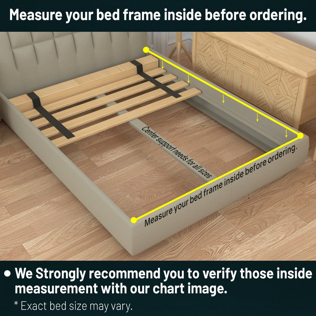 1-Inch" Extra Heavy Duty Horizontal Mattress Support Wooden Bunkie Board/ Mega Slats