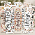 30pcs spanish bible verse bookmarks suitable religious