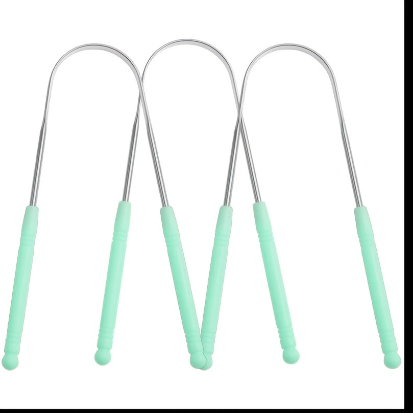 3 6 pack tongue scrapers stainless steel tongue cleaners