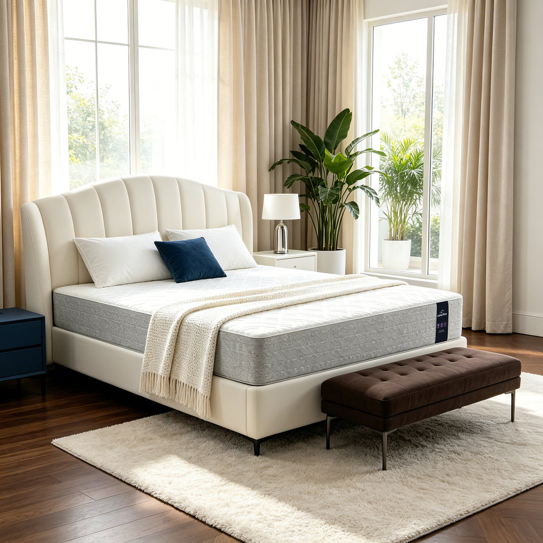 10" Medium Firm Gel Memory Foam Hybrid Pocket Coil Mattress in a Box with CertiPUR-US & OEKO-TEX® Certified