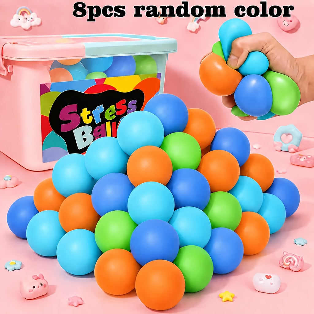 8pcs random color squeezable ball 8pcs in a pack a