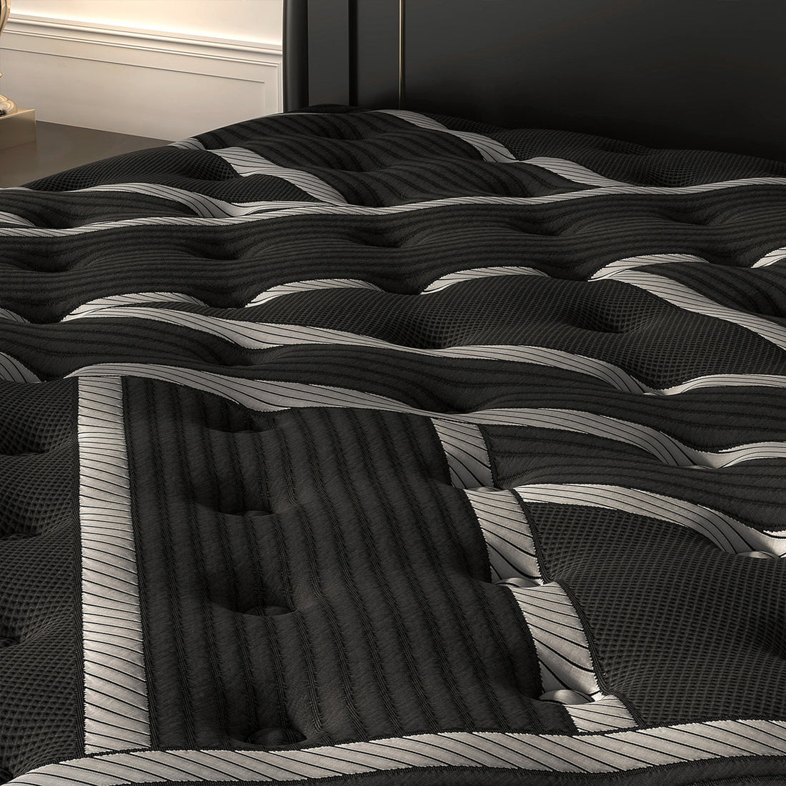 12"/14" Medium-Firm Hybrid Mattress with Gel Memory Foam, Fiberglass-Free Mattress in a Box for Twin/Full/Queen/King