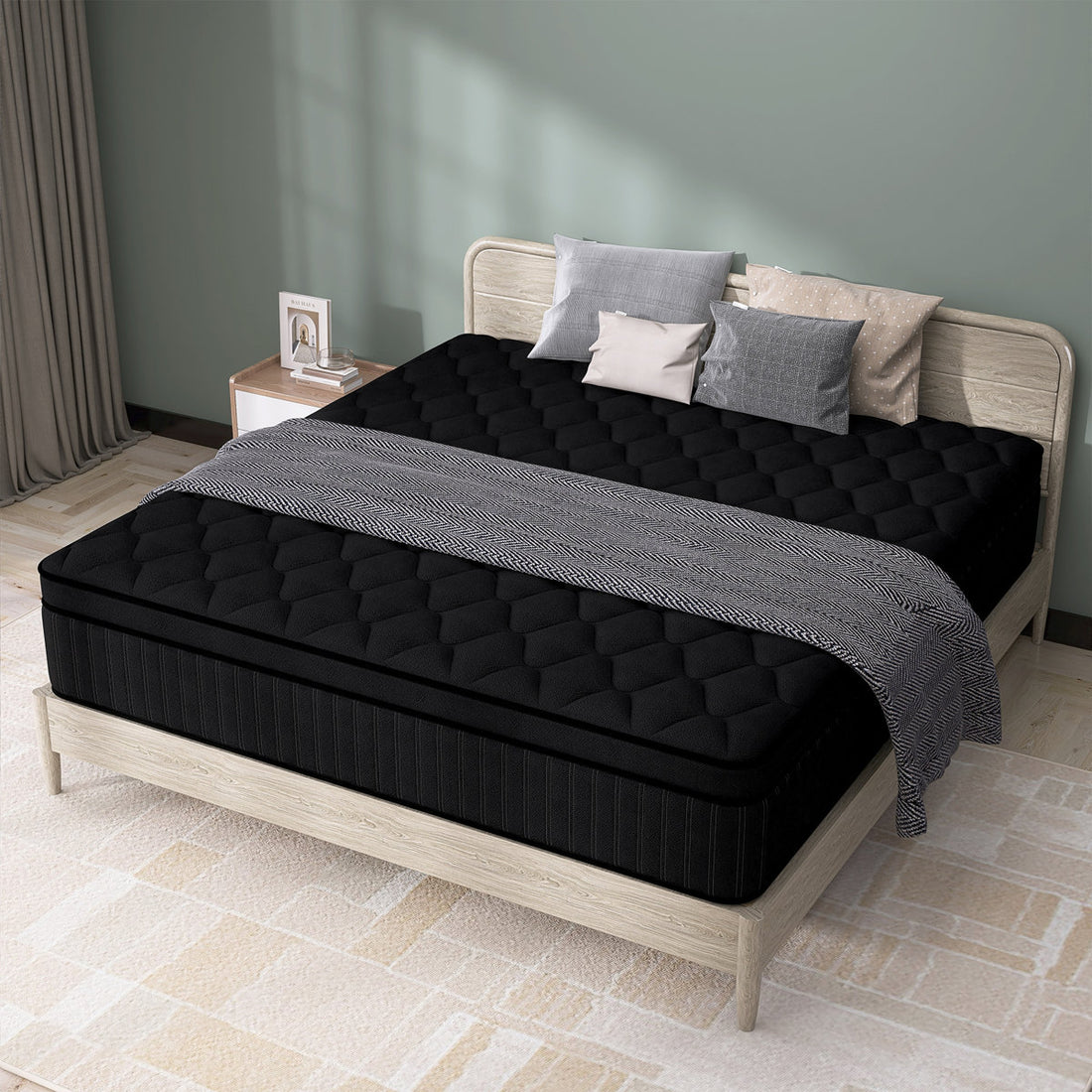 12"/14" Medium Memory Foam Pocket Spring Hybrid Mattress