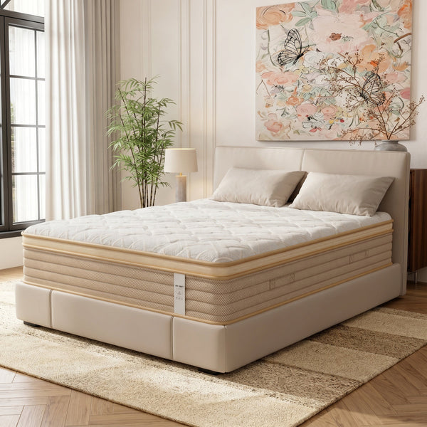 12" Queen Hybrid Memory Foam Mattress in a Box, Individual Pocket Springs for Motion Isolation, Silent Sleep & Pressure Relief