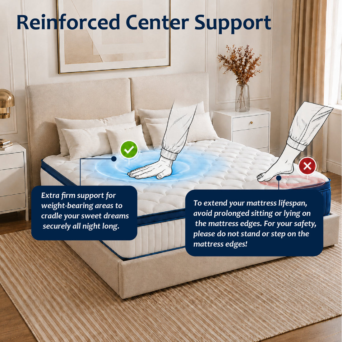 12" Queen Size Mattress, Medium Plush Hybrid with Individual Pocket Spring & Cooling Gel Memory Foam, Bed in a Box, CertiPUR-US Certified