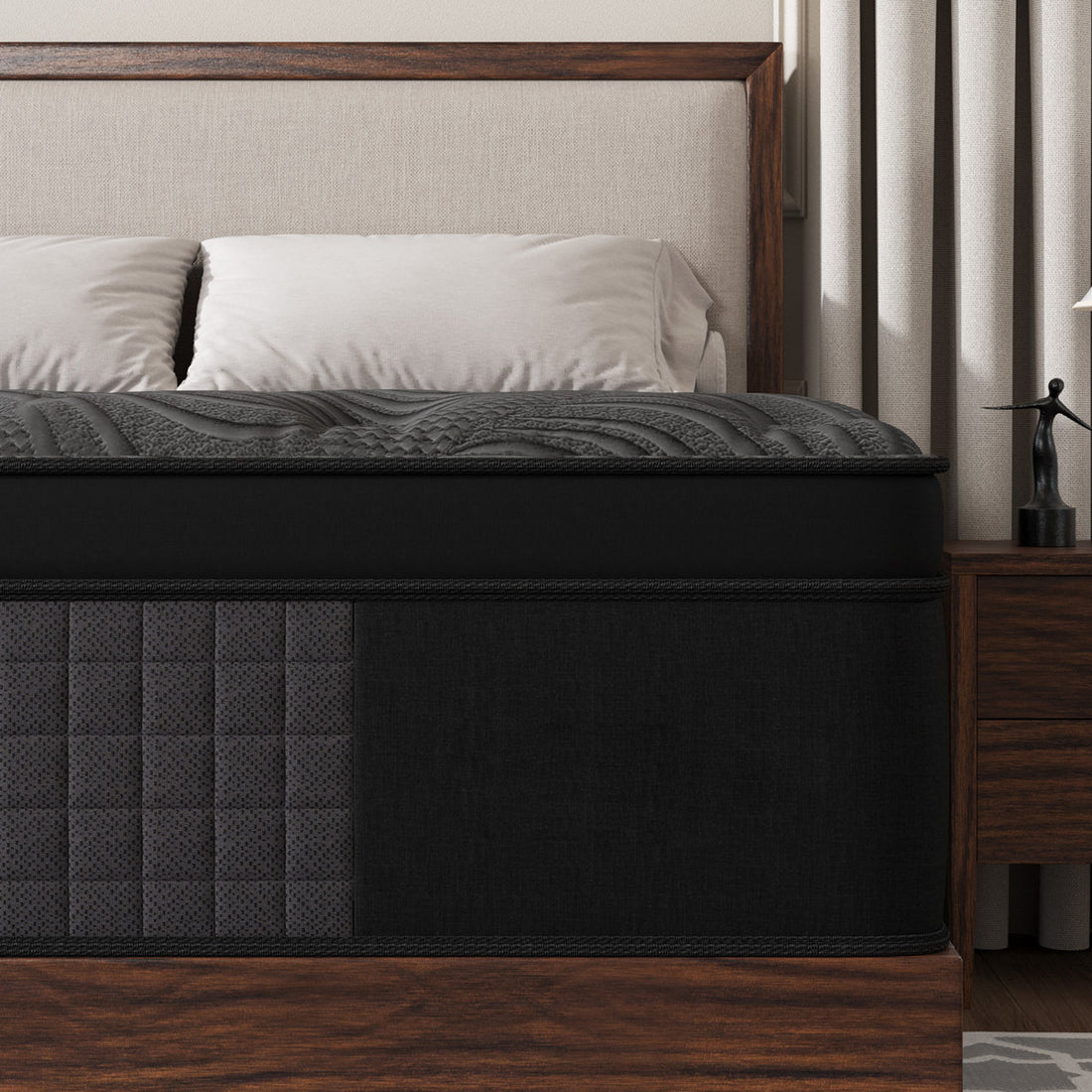 12''/14'' Twin Full Queen King Medium Firm Hybrid Mattress with Cooling Gel Memory Foam, Pocket Spring Support, Mattress in a Box