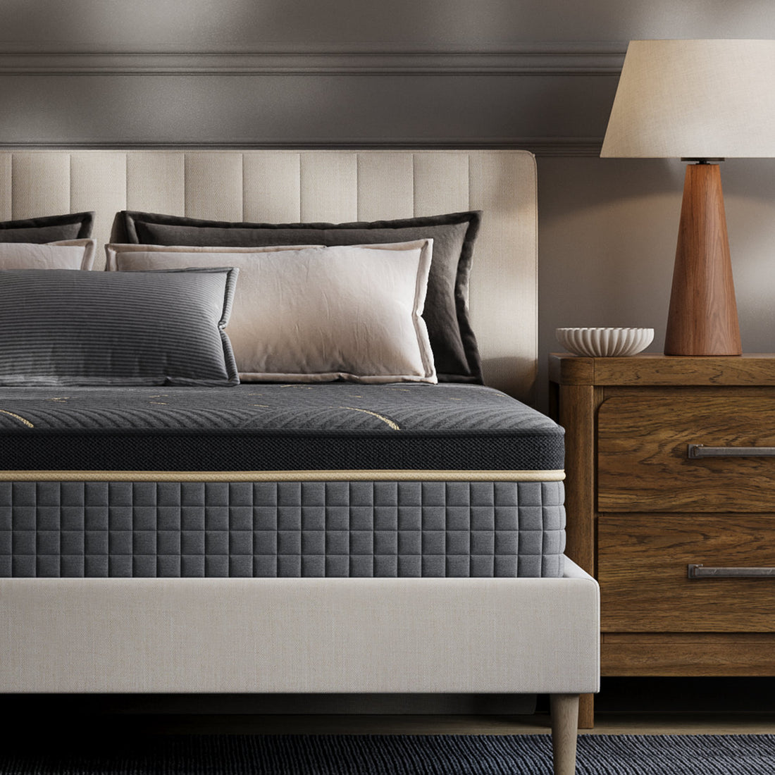 12'' Gentle Comfort Hybrid Mattress – Extra Lumbar & Hip Support, Pain Relief | 365-Night Trial, Fiberglass-Free Bed in a Box, Odorless, CertiPUR-US Certified