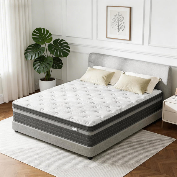 12'' Medium Firm Hybrid Memory Cooling Foam Twin XL Mattress In A Box, Pressure Relief, And Motion Isolation With Certipur-US Certified