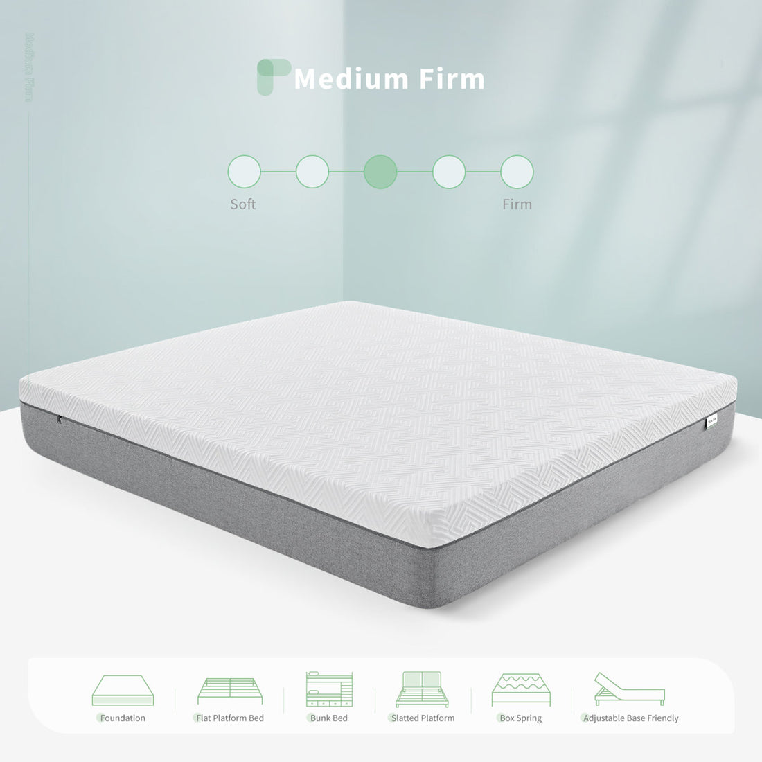12'' Medium Gel Memory Foam Mattress