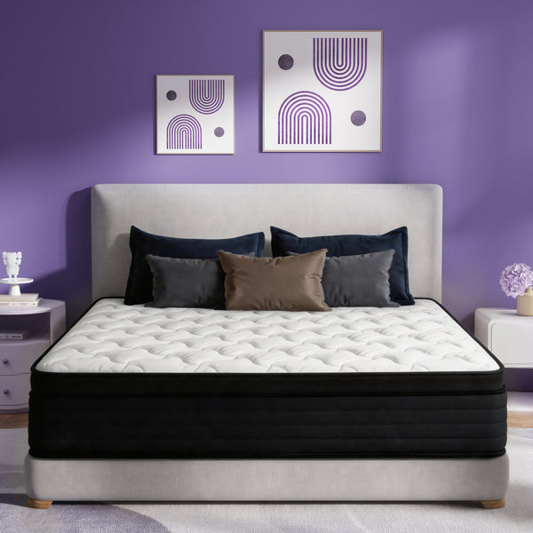 12/14 Inch Medium Firm Cooling Gel Mattress, Back Pain Relief Body Contouring Comfort, Breathable Hypoallergenic Mattress For Home Bedroom Use