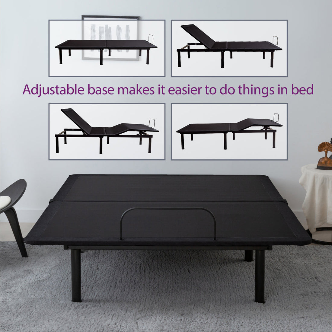 12“ Zero Gravity Adjustable Bed with Wireless Remote