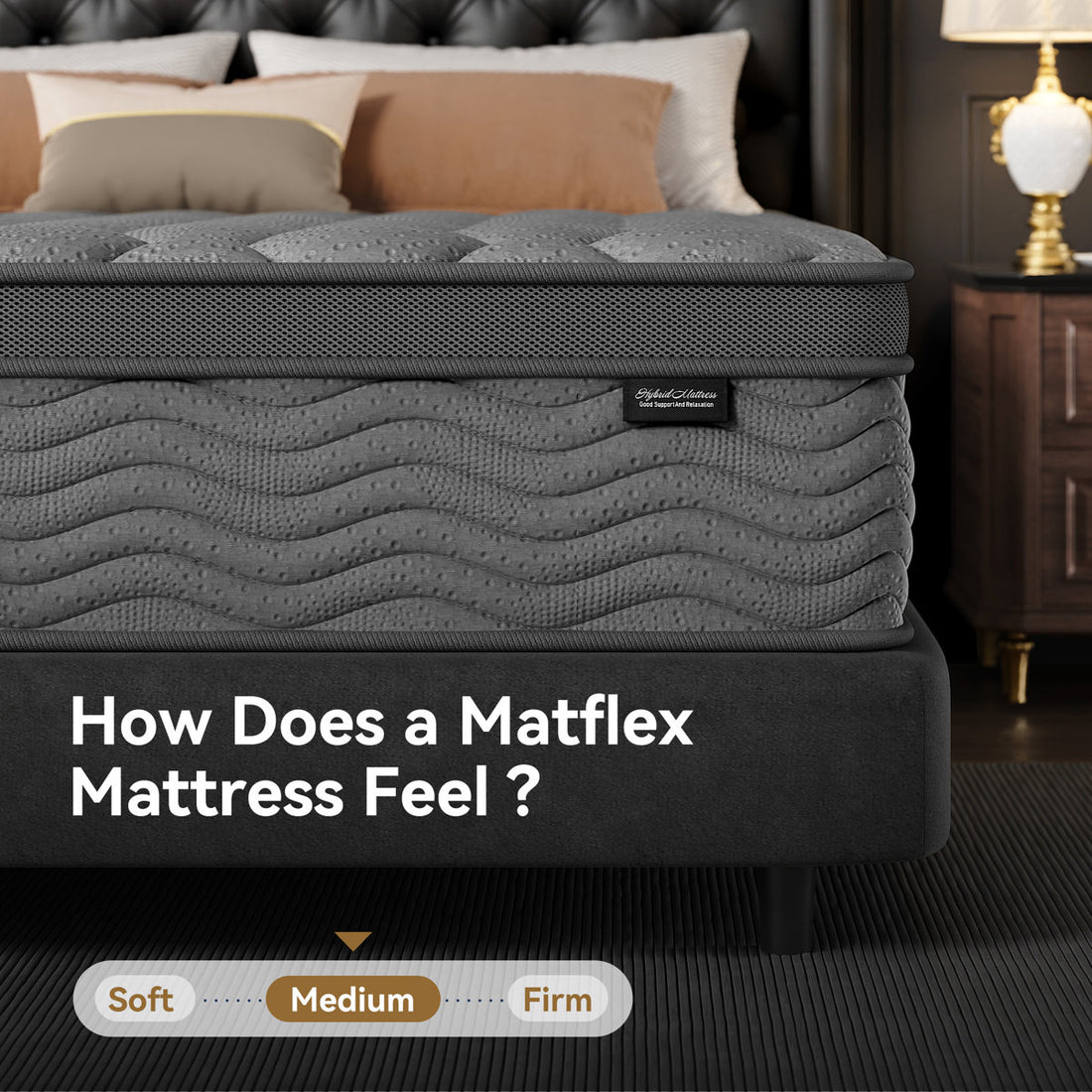 12” Medium Hybrid Mattress Pocket Spring With Memory Foam