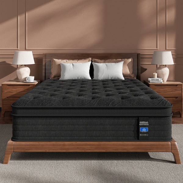 12 Inch Full Size Mattress, Pocket Springs & Memory Foam, Pressure Relief, Motion Isolation, Fiberglass-Free, Mattress in a Box