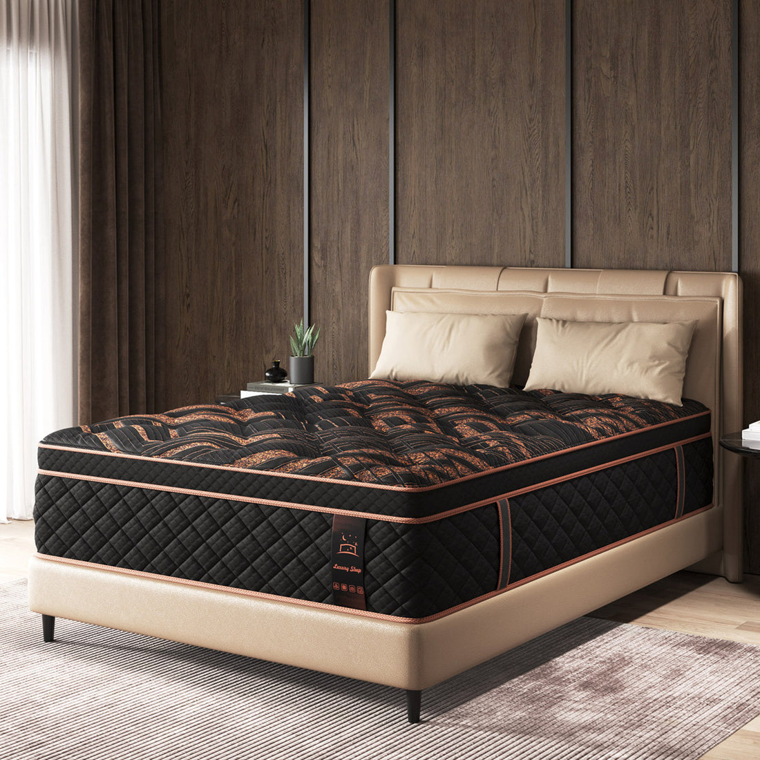 14-Inch Medium-Firm Hybrid Mattress with Gel Memory Foam & Pocket Coils, Mattress in a Box