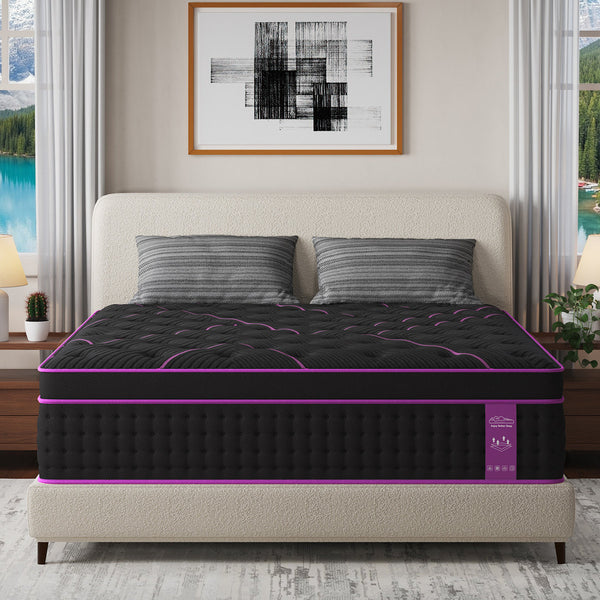 14'' Medium-Firm Hybrid Mattress With Gel Memory Foam Mattress In A Box