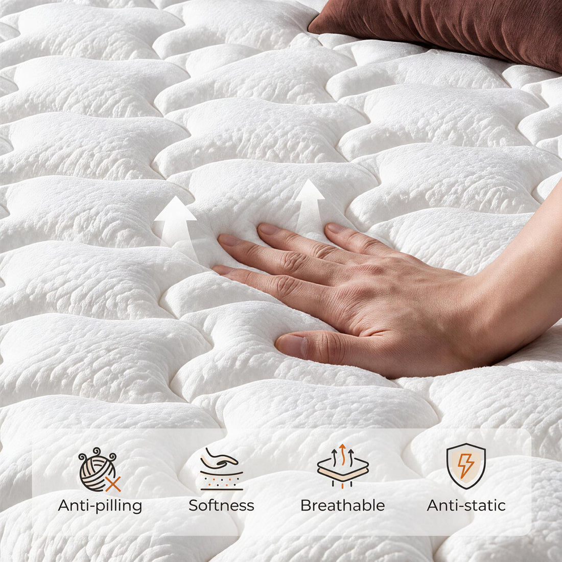 14 Inch Memory Foam Hybrid Mattress Pocket Spring Medium Firm Euro Top For Motion Isolation Pressure Relief Edge Support Certipur-us