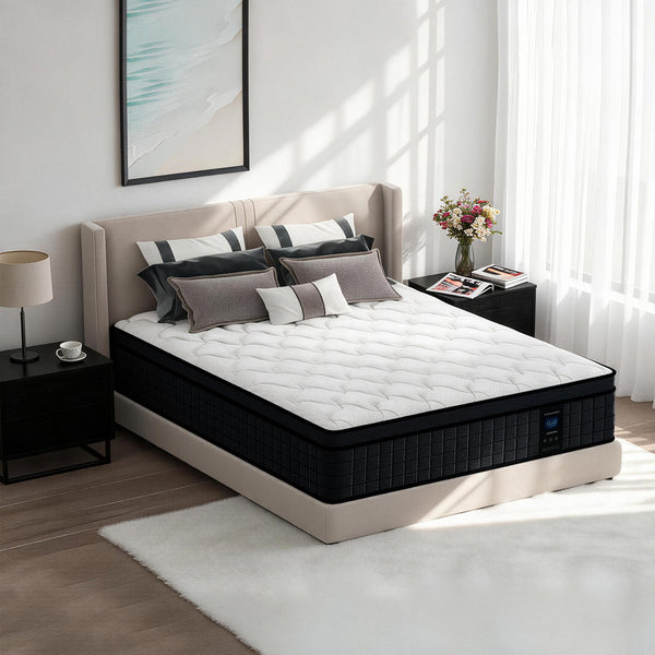14 Inch Memory Foam Hybrid Mattress Pocket Spring Medium Firm Euro Top For Motion Isolation Pressure Relief Edge Support Certipur-us