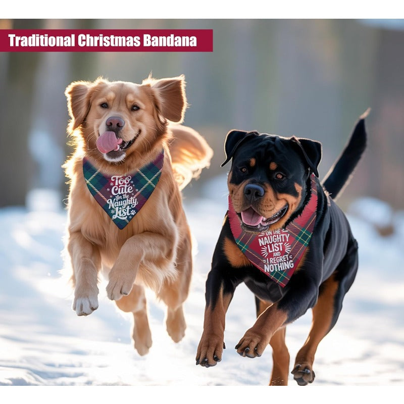 2pcs 24 8 11 inch christmas dogs     two sided
