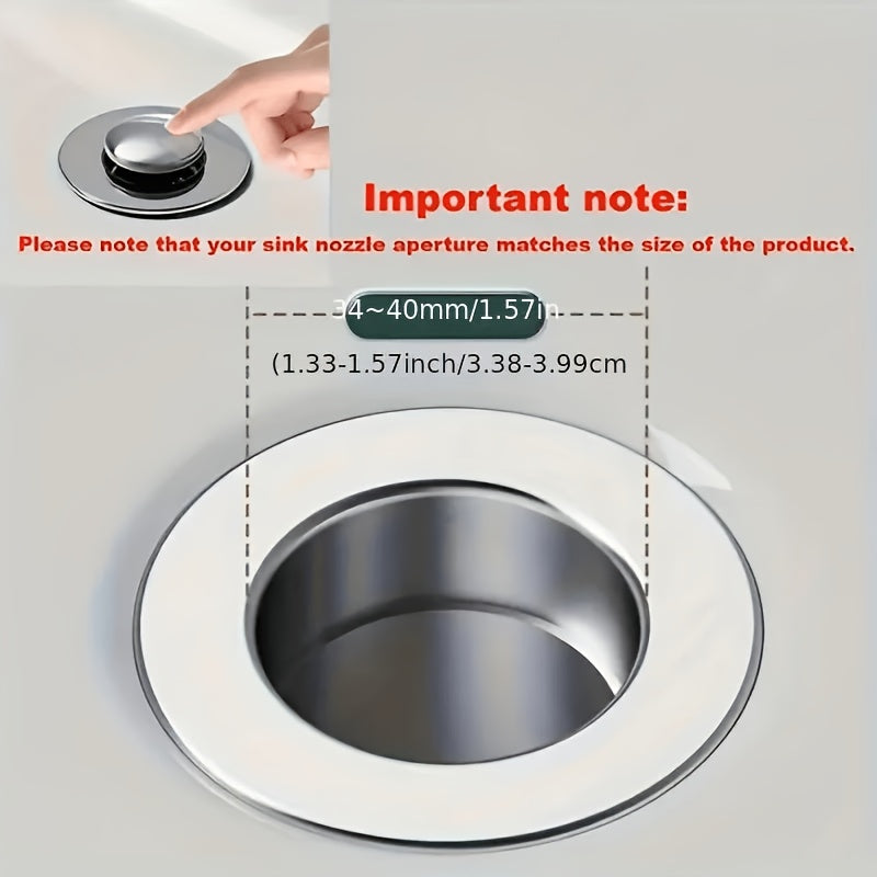 2pcs stainless   core sink drain filter